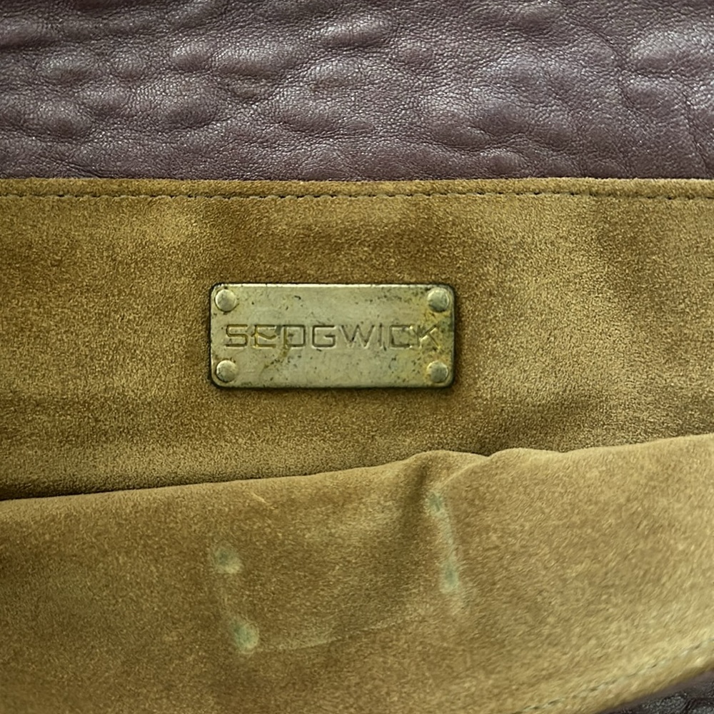 Sedgwick Leather Clutch Lilac Purple - Picture 7 of 8